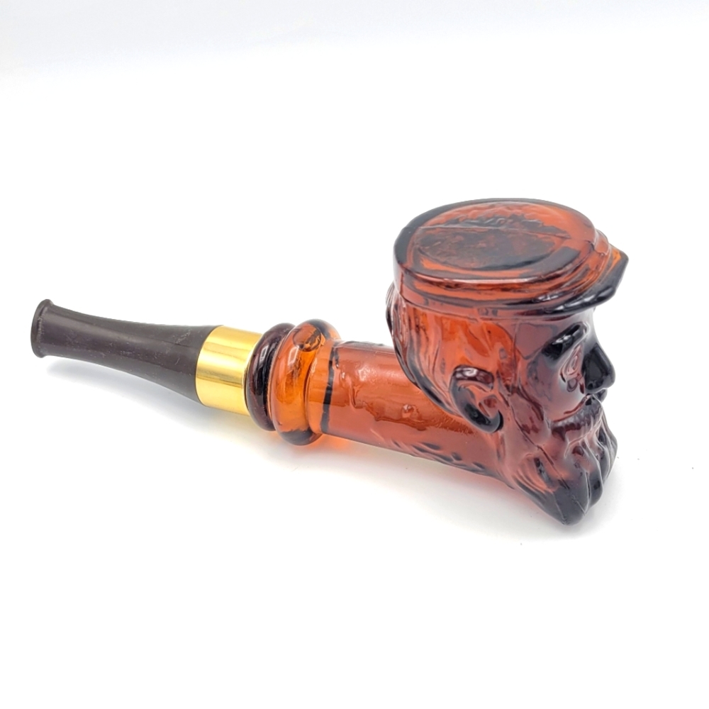 Vintage Avon Deep Woods After Shave Civil War Solider Pipe Decanter Bottle